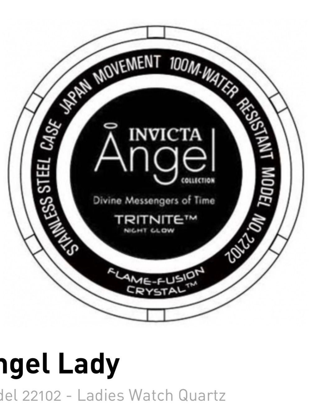 Invicta Angel Lady White and Gold-tone Women's Watch - Picture 2 of 10